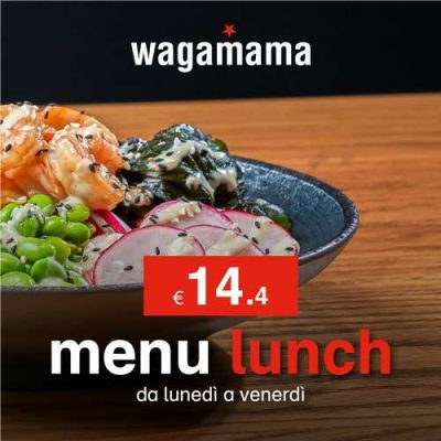 Scopri il menu lunch di Wagamama a 14,40€