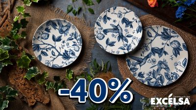 -40% sul nuovo servizio piatti Colibrì