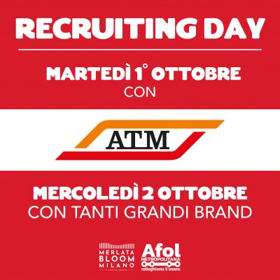 Recruiting Days – 1 e 2 ottobre