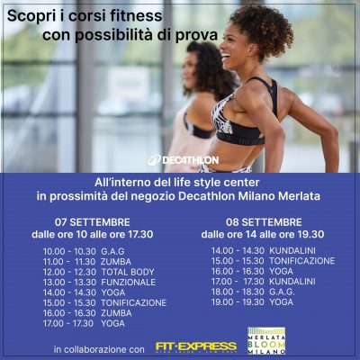 Decathlon ti fa provare i nuovi corsi fitness